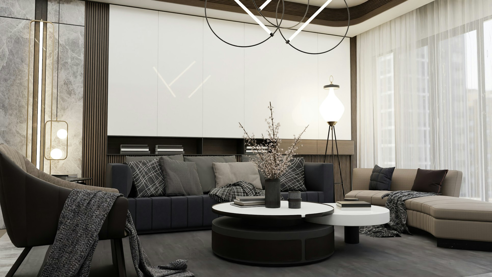 Office space planning illustration